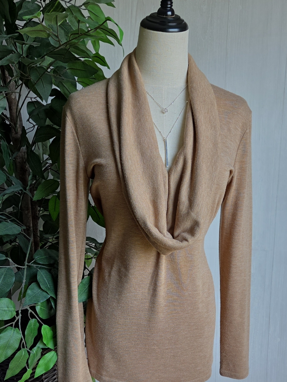 Ann Taylor Cowl Neck Long-Sleeve Sweater - Size S